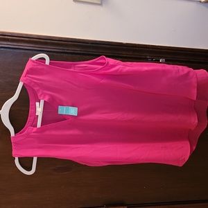 Women's Maurices 0X Bright Pink sleeveless blouse